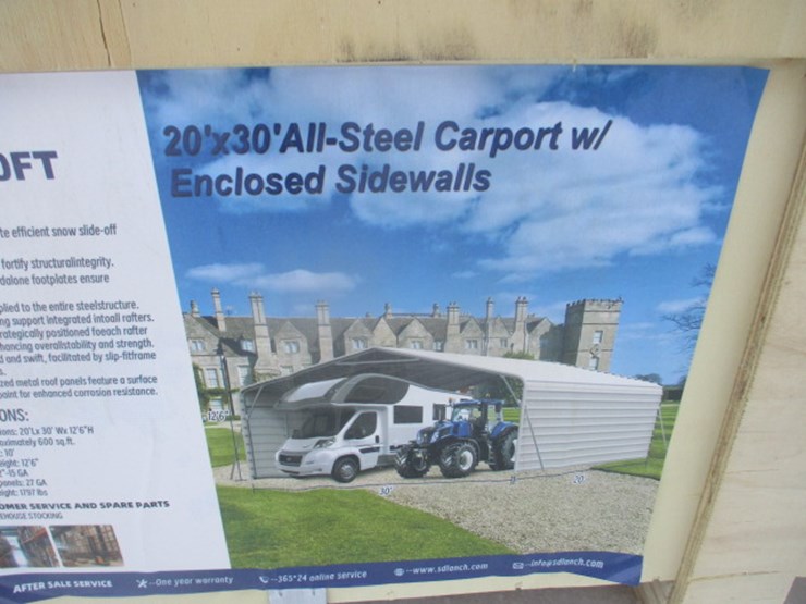 #5663-•-20'x30'-enclosed-carport-image-1