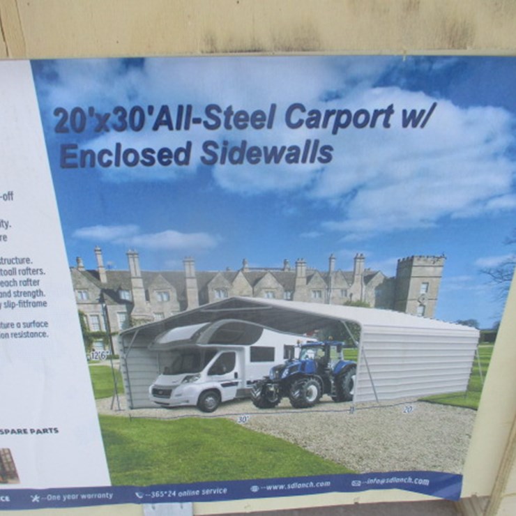 #5663 • 20'x30' Enclosed Carport