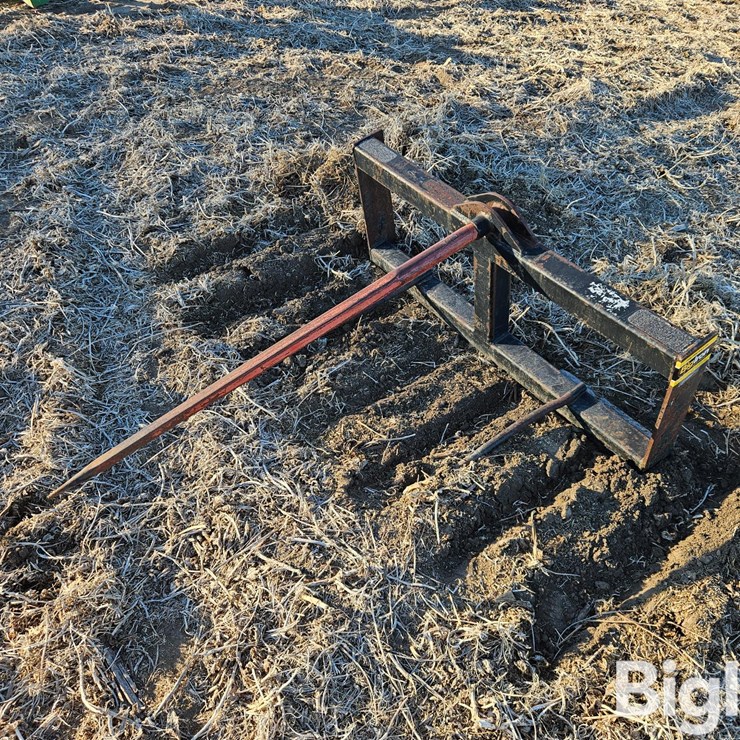 Bale Spear Skid Steer Attachment