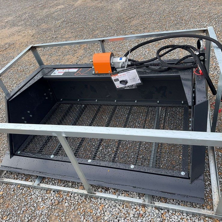 Unused Skid Steer Screening Bucket Attachment