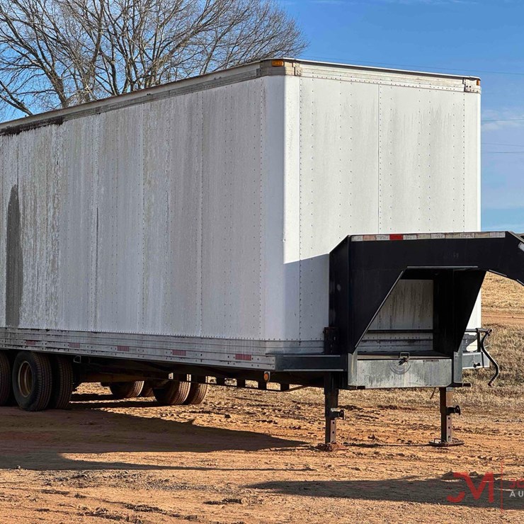 GOOSENECKTANDEM DUAL TRAILER W/ MOUNTED VAN BODY