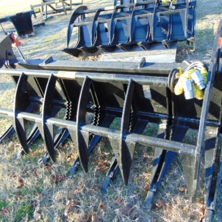 72" SKID STEER ROOT RAKE GRAPPLE