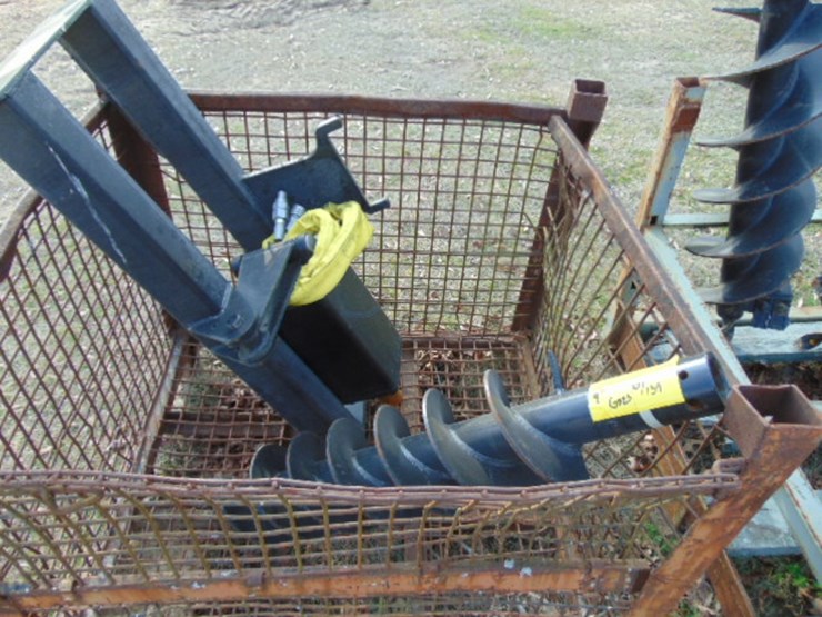 skid-steer-post-hole-digger-assembly-w/-9"-auger-image-2