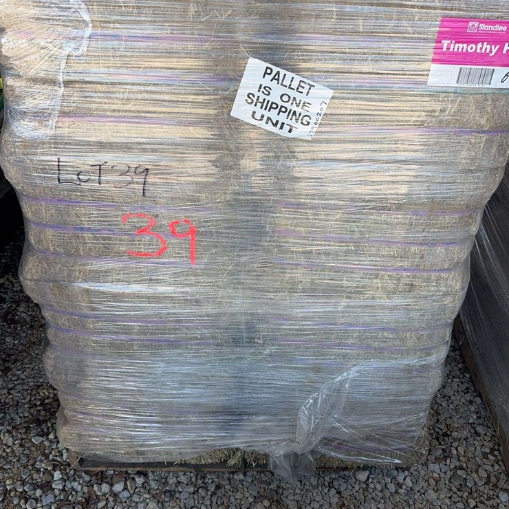 Pallet of Timothy Hay - 24 Bales Per Pallet