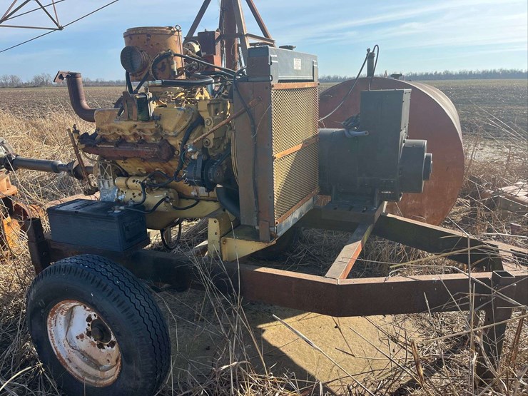 caterpillar-3150-power-unit-on-trailer-with-generator-image-1