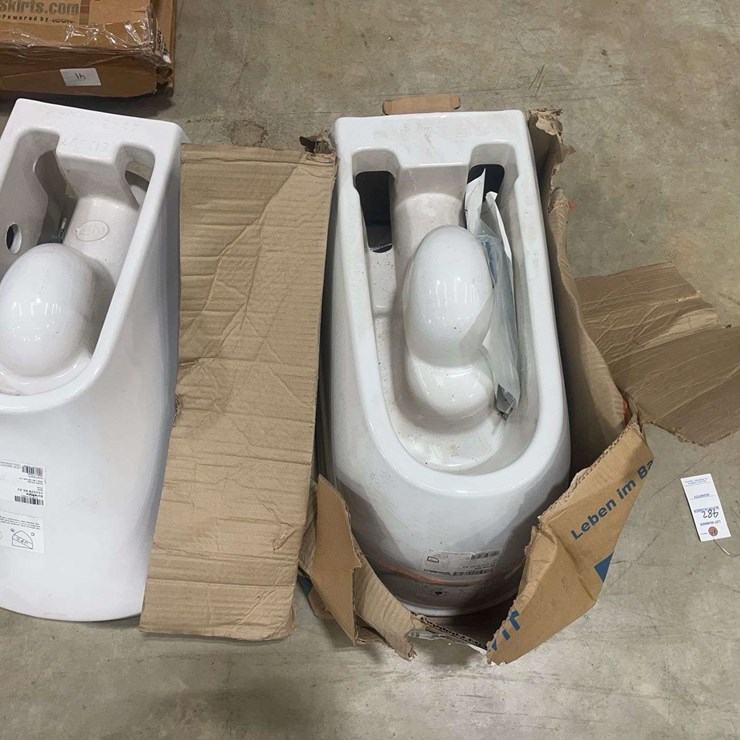 (2) New Duravit Wall Mounted Toilets