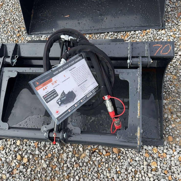 Unused Mini Skid Steer Stump Grapple Attachment