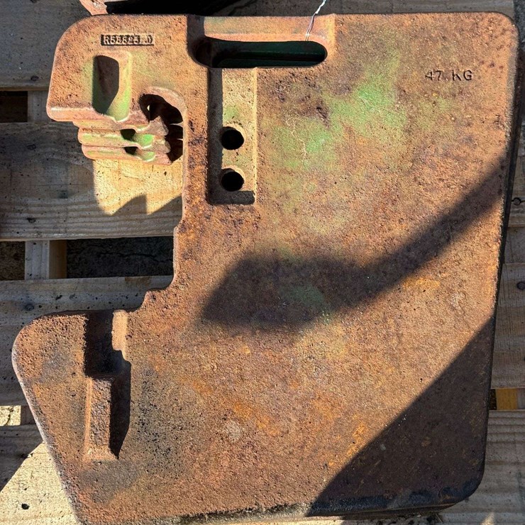 (4) John Deere Suitcase Weights