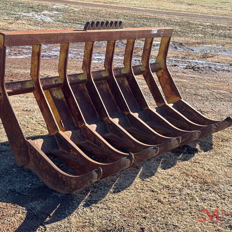 ROCKLAND8' STACKING RAKE LOADER ATTACHMENT