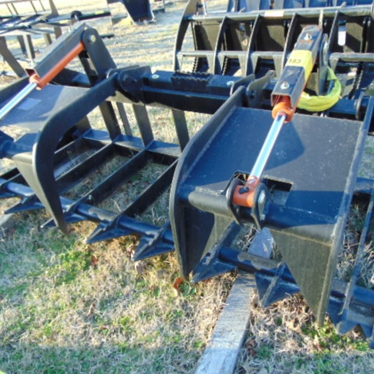 74" HEAVY DUTY SKID STEER DUAL CLAMP GRAPPLE