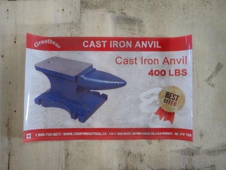 unused-greatbear-400-lb-single-horn-iron-anvil-image-1