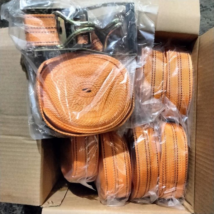 #104 • (8) Nylon Straps, Steel Retainer Hooks