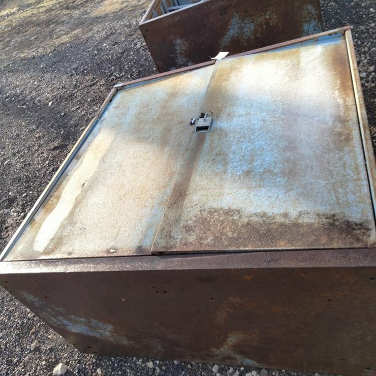 #143 • Metal Cabinet w/ Shelves & Doors