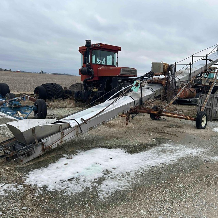 40' Stainless Steel Transport Conveyor Sells Offsite