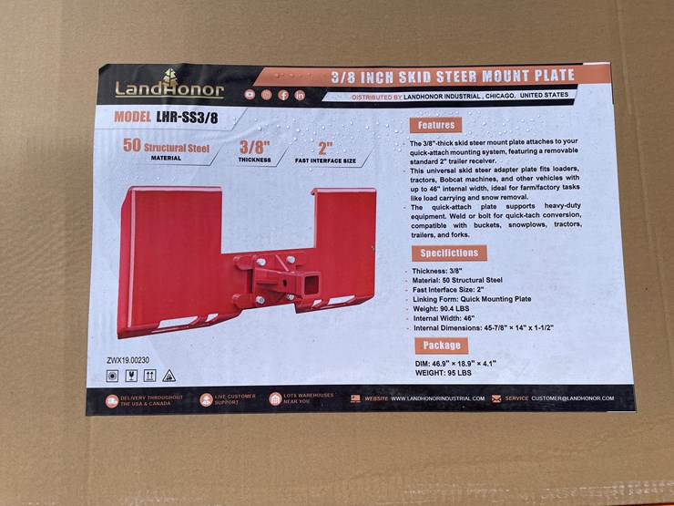 #2111-•-3/8"-land-honor-skid-steer-mount-plate-image-3