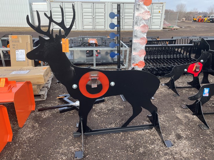 #2070-•-ar500-steel-deer-shooting-target-with-heart-flapper-image-1