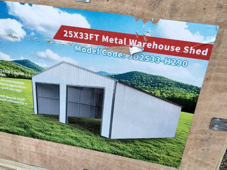 #64-•-metal-warehouse-shed---cream-image-1