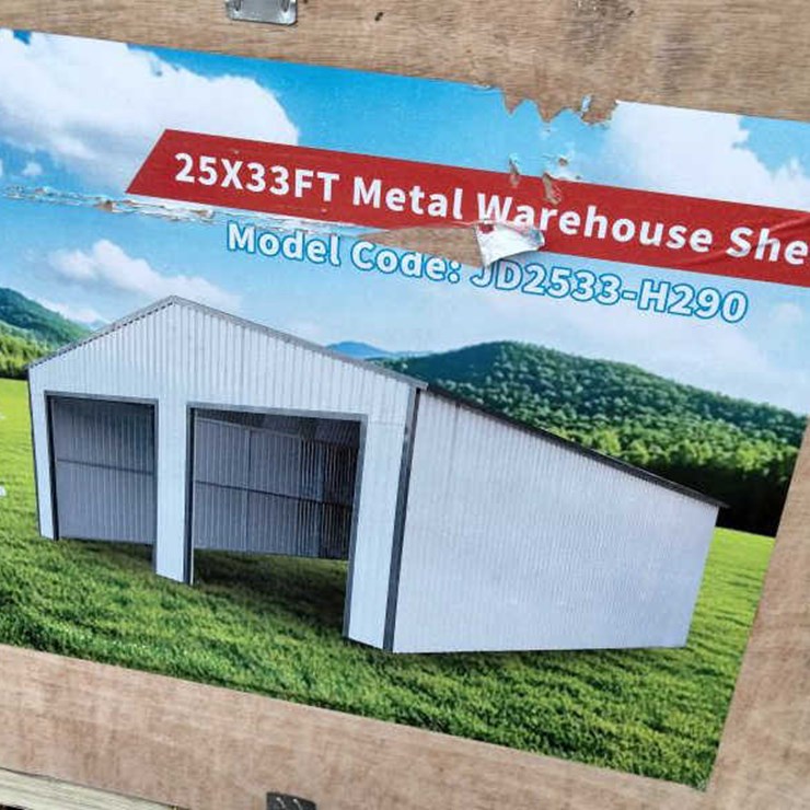 #64 • Metal Warehouse Shed - Cream