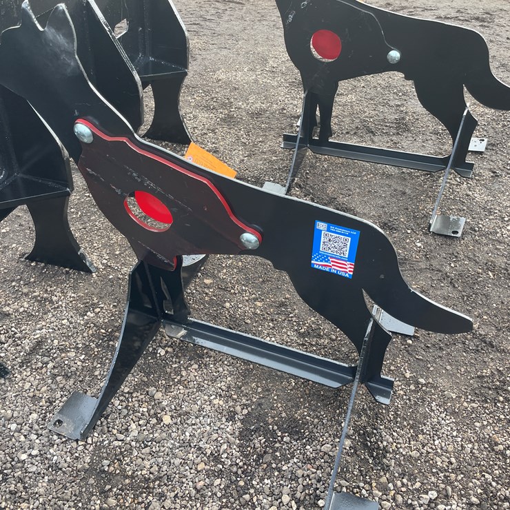 #2069 • AR500 Steel Coyote Shooting Target with Heart Flapper