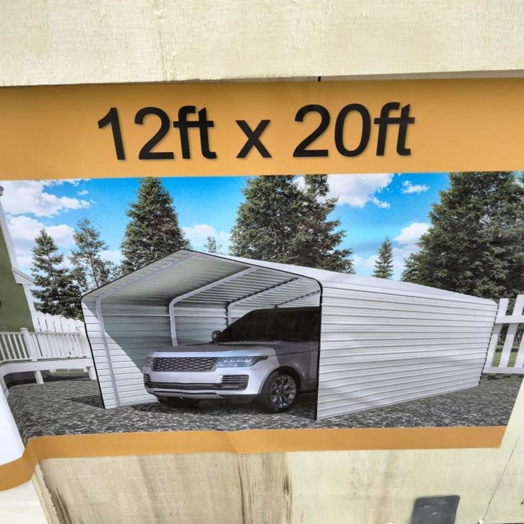 #122 • Carport w/Side Walls - 12' x 20'