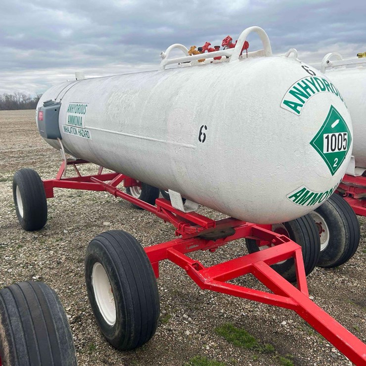 1000 Gal. NH3 Tank on Gear #6 Sells Offsite
