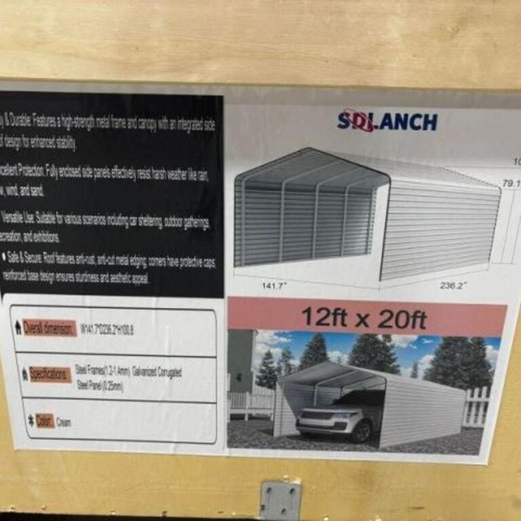 UNUSED 2025 SDLANCH SDLC1220 High-End Carport