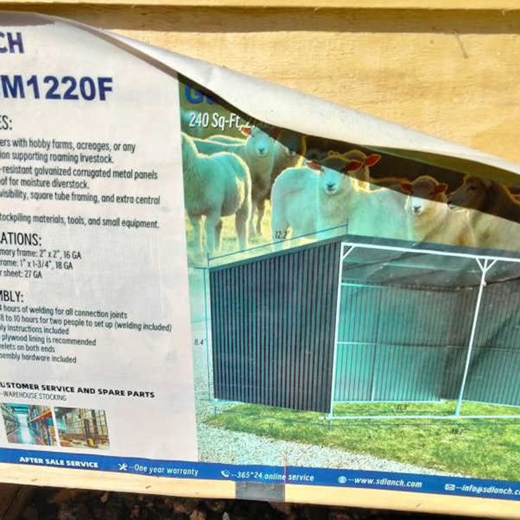 #60 • Galvanized Metal Livestock Shed