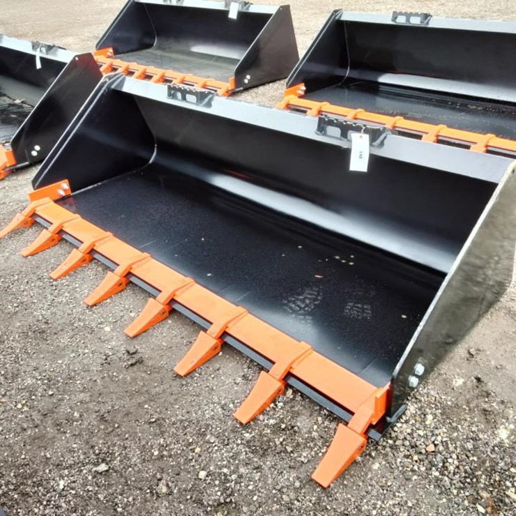 #148 • Skid Steer Bucket w/ Teeth - 80"