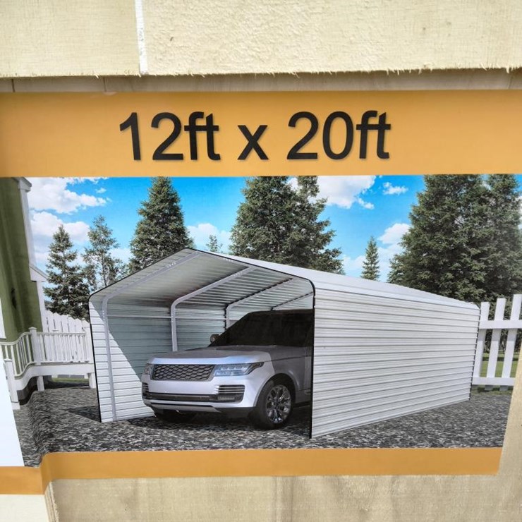 #121 • Carport w/Side Walls - 12' x 20'