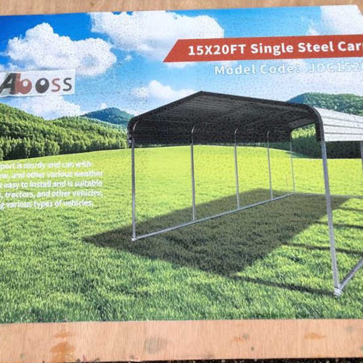 #67 • Metal Carport - Cream