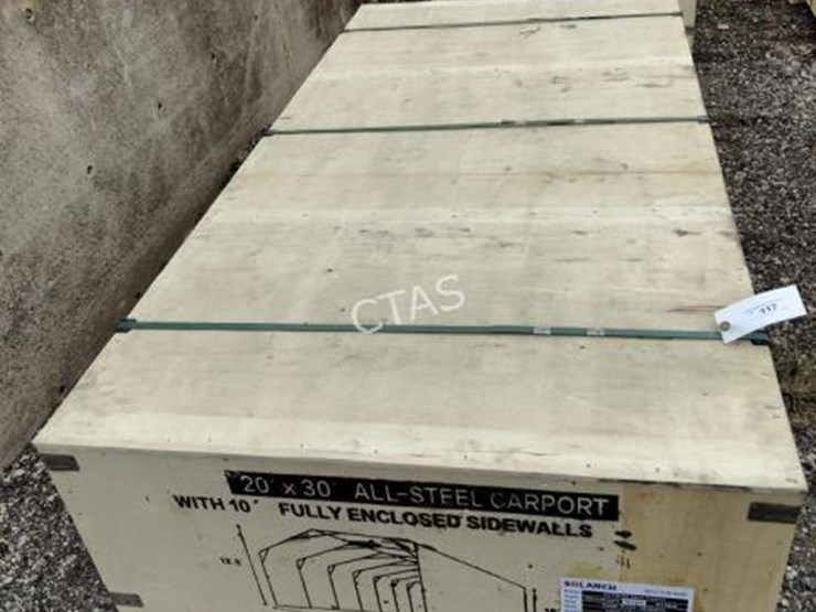 #117-•-all-steel-carport-w/-enclosed-sides---20'-x-30'-image-4