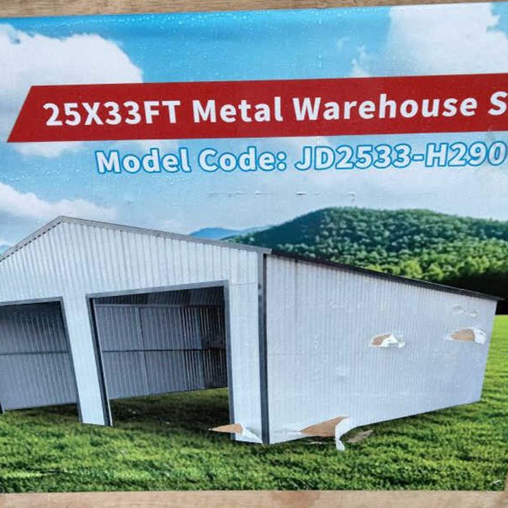 #63 • Metal Warehouse Shed - Cream