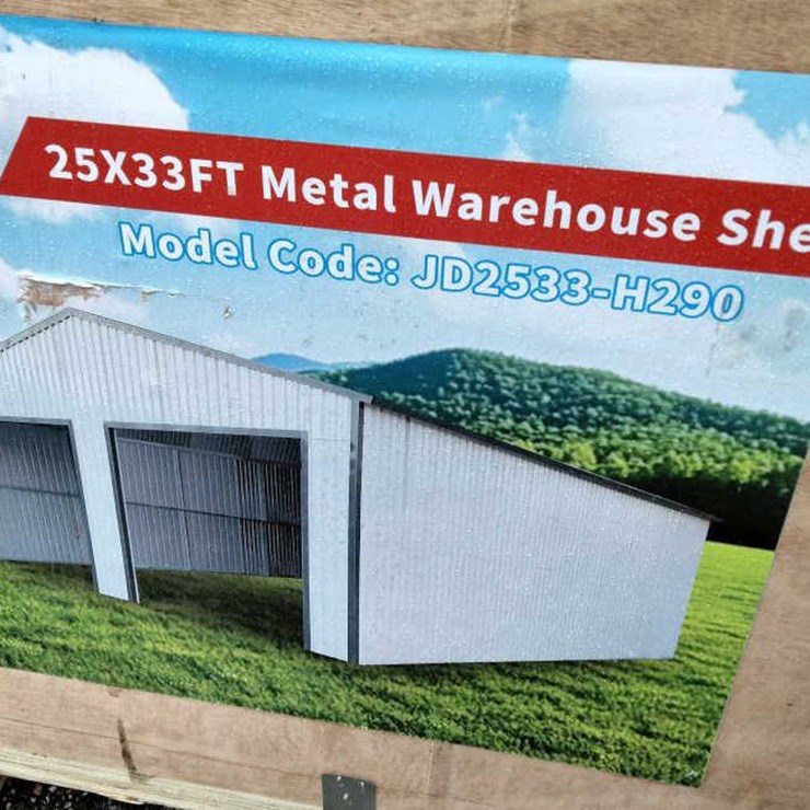 #62 • Metal Warehouse Shed - Cream