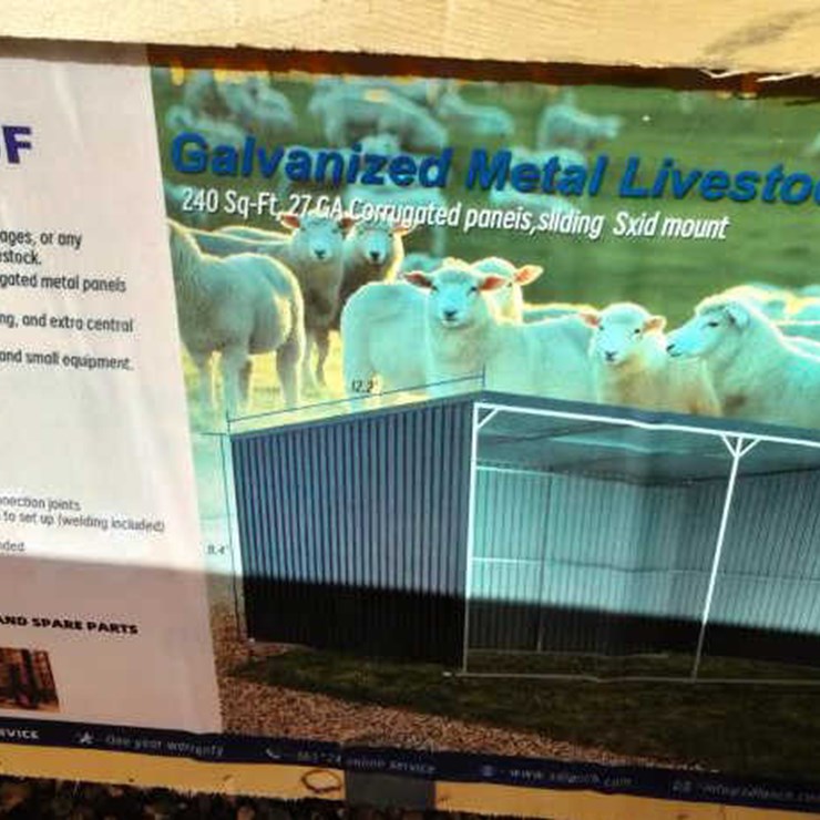#59 • Galvanized Metal Livestock Shed