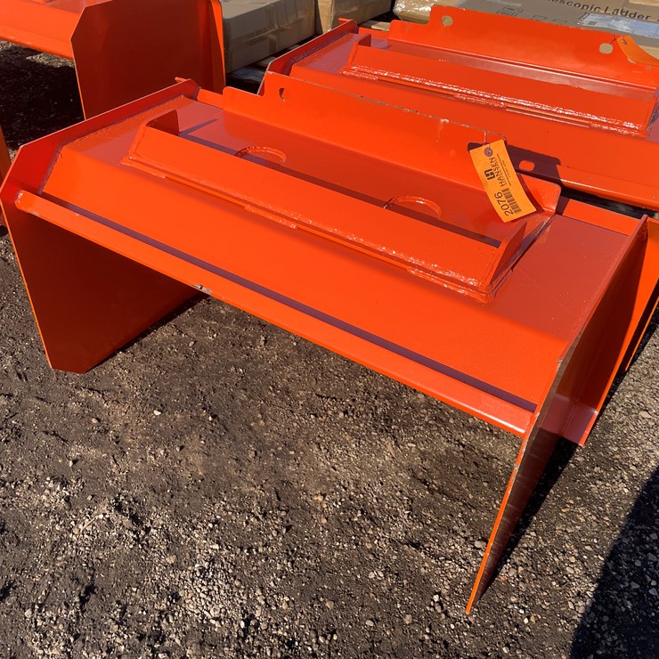 #2076 • 36" Mini Skid Steer Snow Pusher