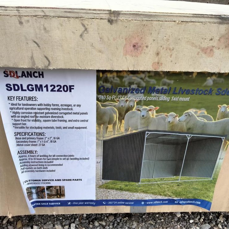 #124 • Galvanized Metal Livestock Shed