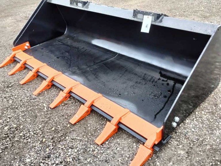 #146-•-skid-steer-bucket-w/-teeth---80"-image-1