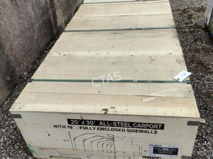 #126-•-all-steel-carport-w/enclosed-sides---20'-x-30'-image-4