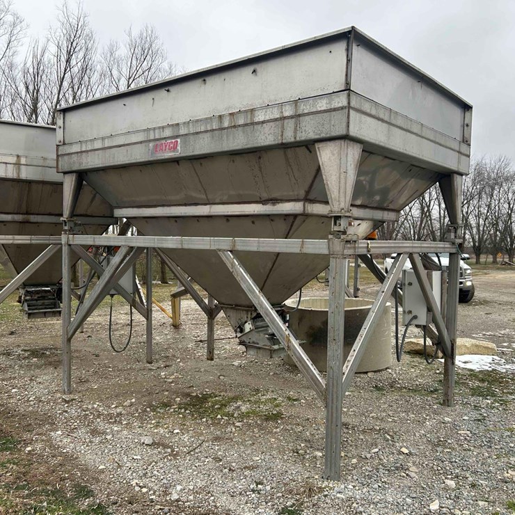 Layco Stainless Steel Bin Hopper #3 Sells Offsite