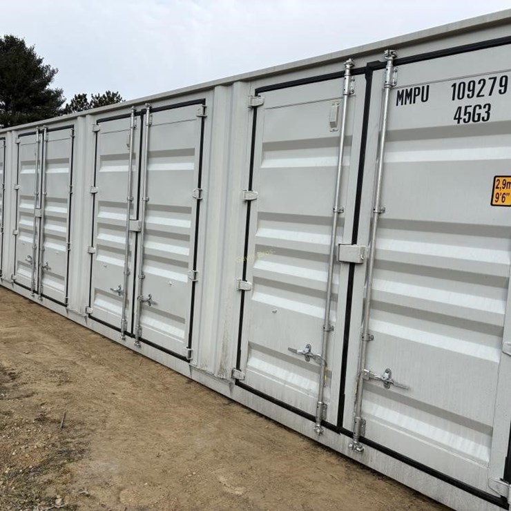 New 40x9.6" Storage Container with Side Doors