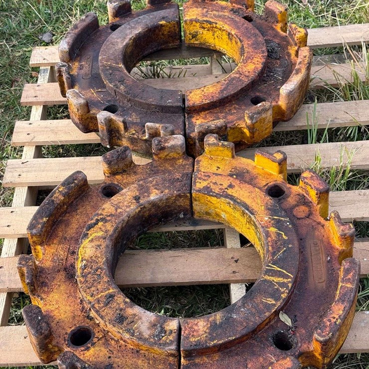 (4) Minneapolis Moline Half Wheel Weights