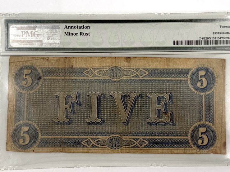 #1065-•-five-dollar-confederate-states-of-america-note-image-3