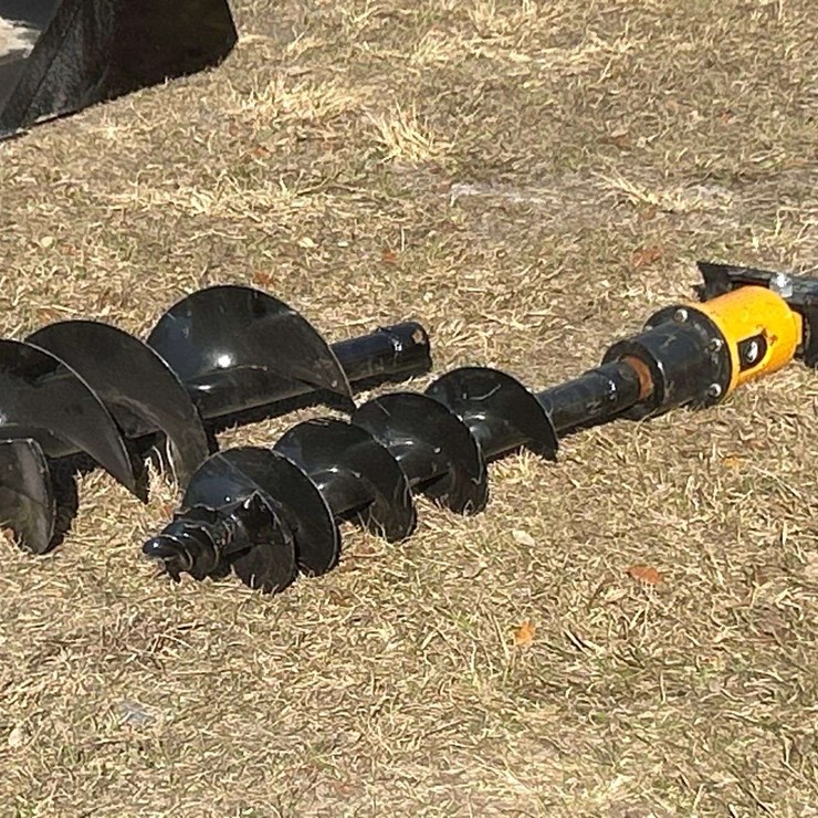 Hydraulic Auger Bits Skid Steer Attachment
