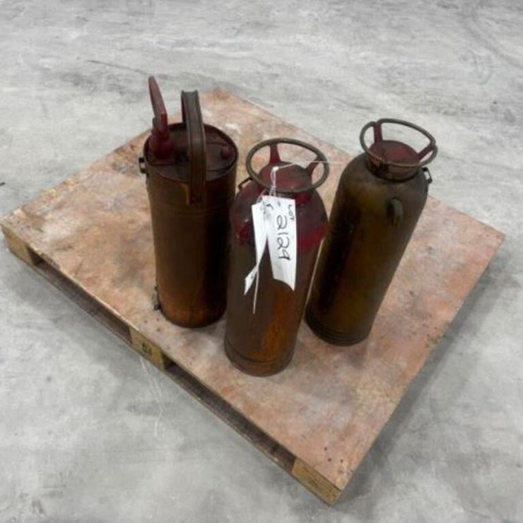 Qty Of (3) Antique Fire Extinguishers