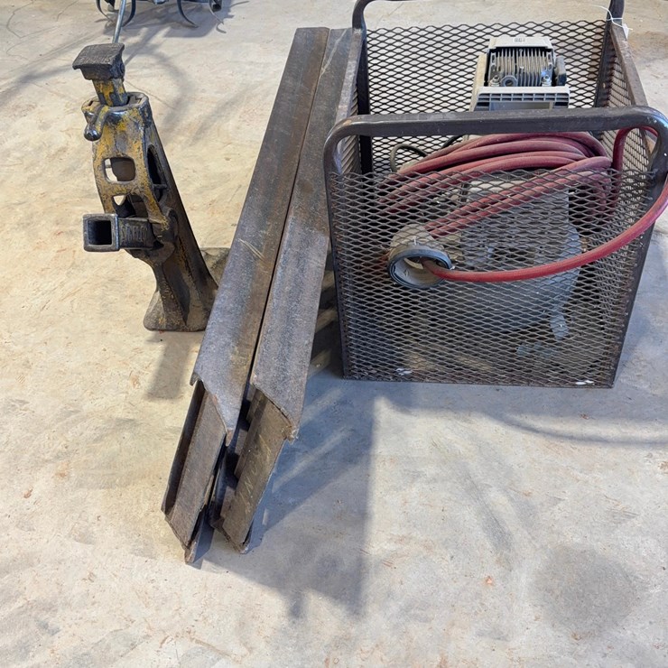 House Jack, Ramps, Air Compressor