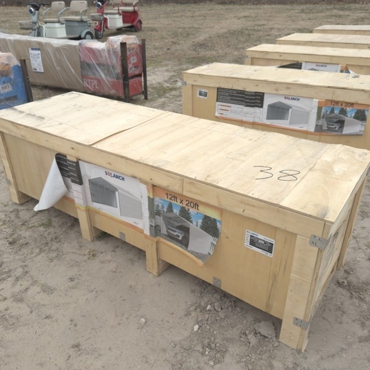 12FT X 20FT STEEL CARPORT 100IN TALL