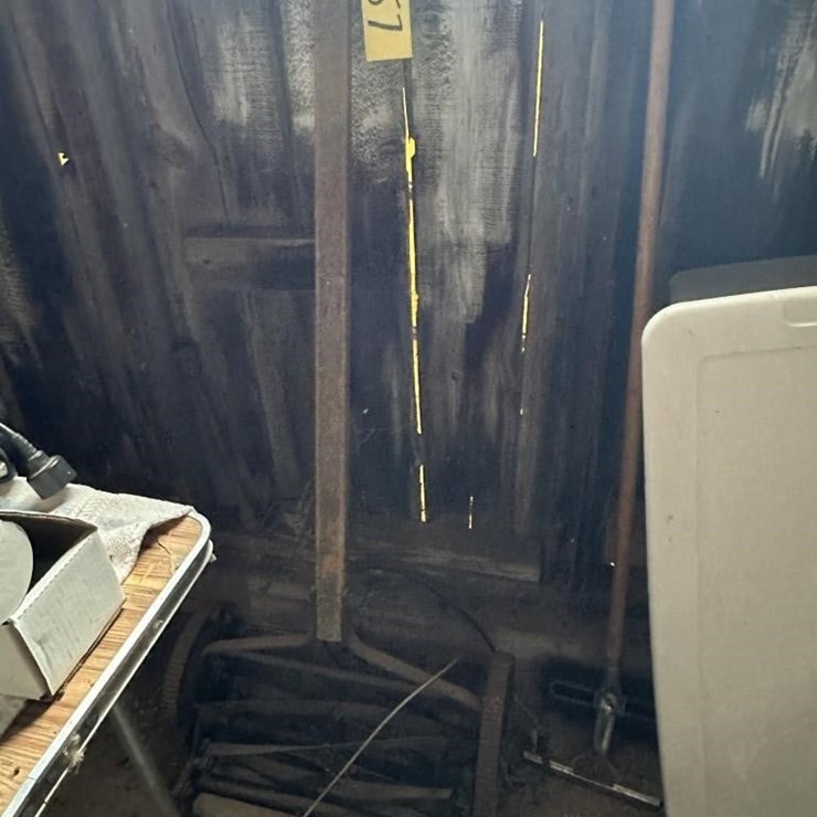 Vintage 3-Blade Reed Push Lawn Mower