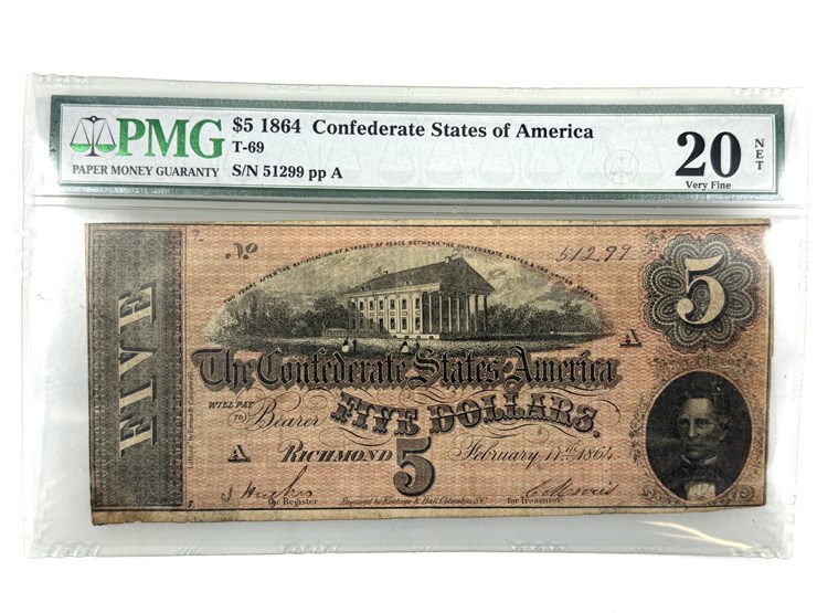 #1065-•-five-dollar-confederate-states-of-america-note-image-1