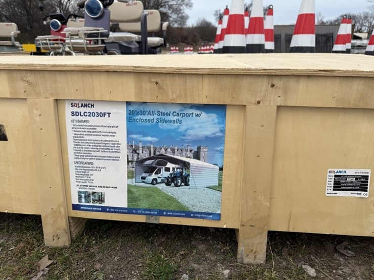20ft-x-30ft-steel-carport-w/-sidewalls-image-2