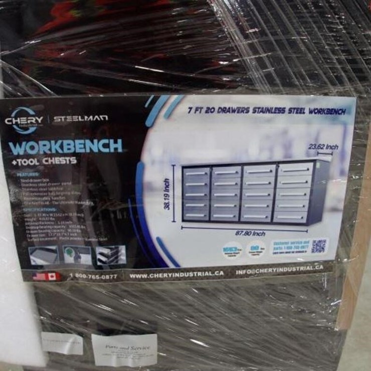 UNUSED Steelman 7 Ft Stainless Steel Garage